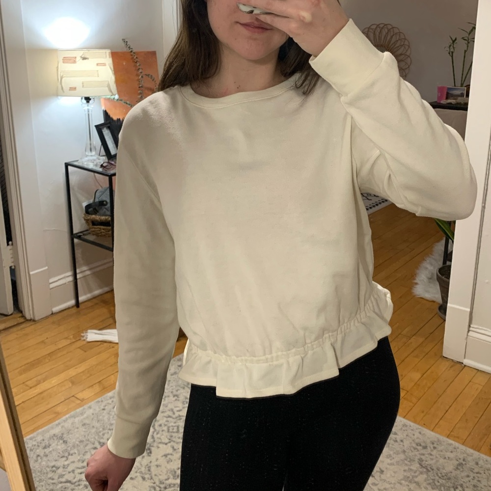 Lightweight Ruffle Sweatshirt - Picture 3 of 3